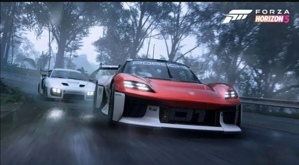 Forza-Horizon-5-Car-Race-in-dynamic-weather-with-variety-of-cars