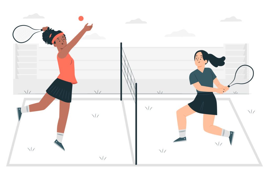 Practice Mindfulness and Relaxation while 
 tennis playing games